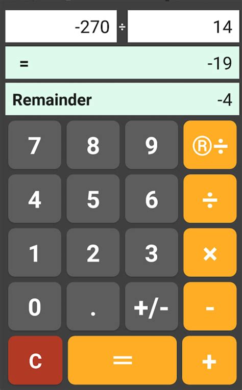 remainder calculator app